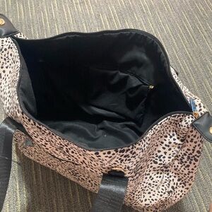 Chic Black and White Weekender Bag